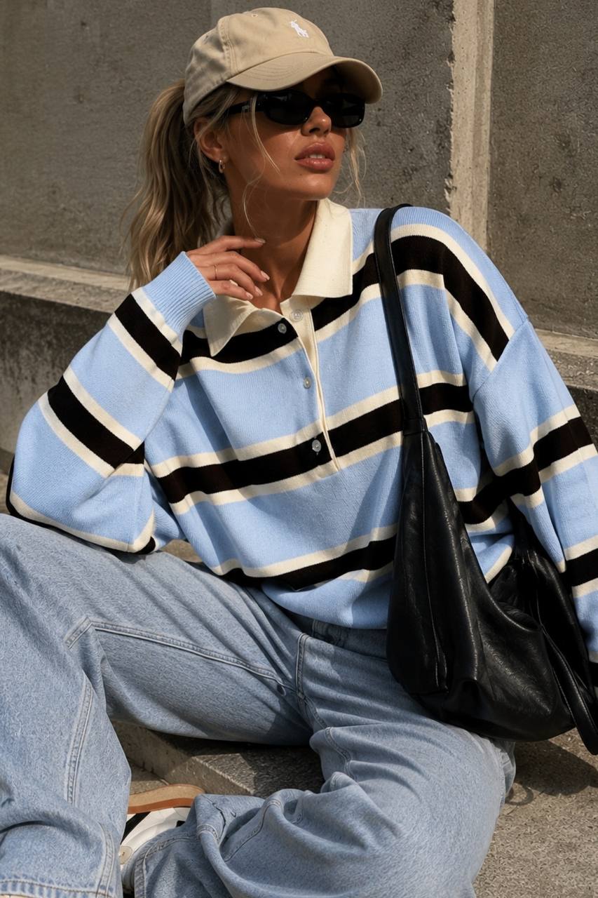 The Fine Stripe Polo