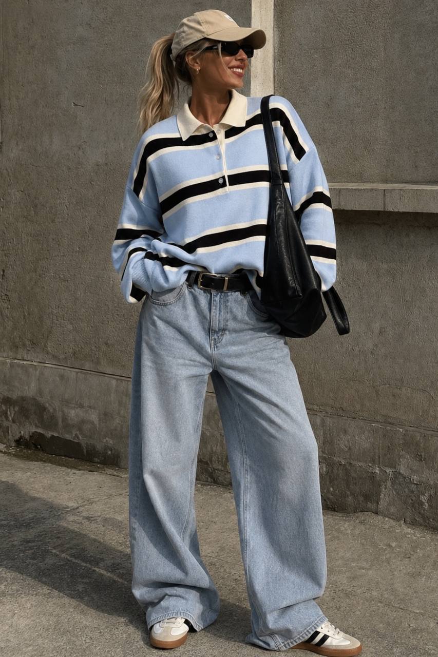 The Fine Stripe Polo