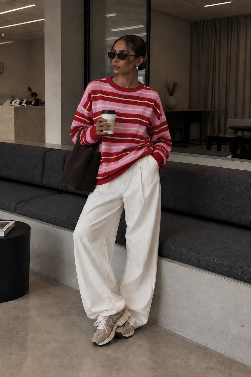 The Multi Stripe Sweater